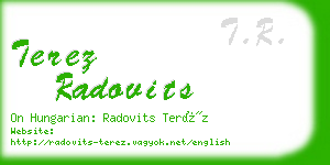 terez radovits business card